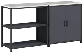 Conjunto de Armazenamento de Cozinha 2 pcs Antracite