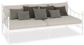 Estrutura sofá-cama 90x200 cm metal branco