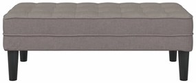 Banco vidaXL Taupe 113x57x39 cm em Tecido