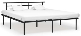 Estrutura de cama metal 200x200 cm preto