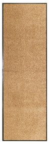 323465 vidaXL Tapete de porta lavável 60x180 cm creme