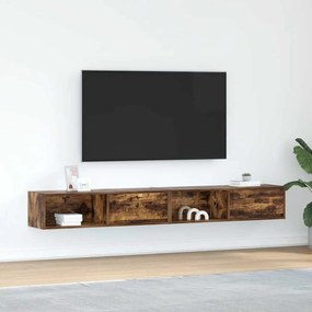 Móveis de TV 2pcs 100x31x25,5cm deriv. madeira carvalho fumado