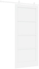 PT Porta Deslizante com Conjunto de Ferragem Branca 86x198,5 cm Madeir
