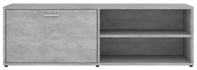 Móvel de TV 120x34x37 cm derivados de madeira cinzento cimento