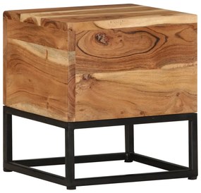 320815 vidaXL Mesa de apoio 30x30x33 cm madeira de acácia maciça