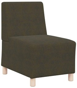 Cadeira Sofa 3 pcs Verde 55 cm Couro camurça sintético