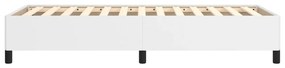 Estrutura de cama 80x200 cm couro artificial branco