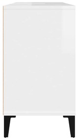 Móvel p/ lavatório 80x33x60 cm deriv. madeira branco brilhante