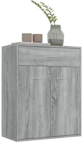 Aparador 60x30x75 cm derivados de madeira cinzento sonoma