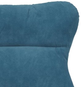 Poltrona Relaxante Veludo Azul