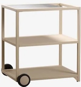 Carrinho Modular De Cozinha Para Exterior Em Aço Rivana Tapioca Bege - Sklum