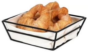Cesta do Pão Viejo Valle Preta Cabaz 100 % algodão (20 x 20 x 7 cm)