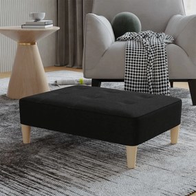 vidaXL Apoio de pés 78x56x32 cm tecido preto