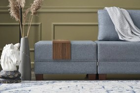 Sofá-Cama de Canto Fly – Azul – 210x70x280 cm