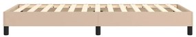Estrutura de cama 90x200 cm couro artificial cappuccino