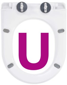 Tampo de sanita fecho suave com design remoção rápida branco