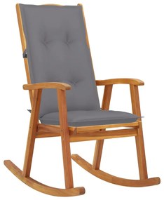 3064195 vidaXL Cadeira de baloiço com almofadões madeira de acácia maciça
