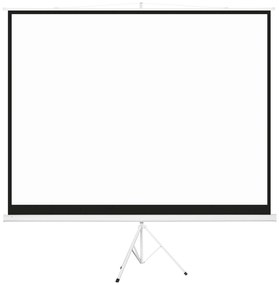 HOMCOM Tela Projeção Manual 120" 4:3 Suporte Ajustável 244x183cm Branco Versátil | Aosom Portugal