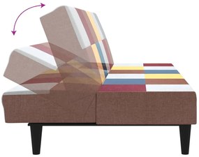Sofá-cama de 2 lugares tecido