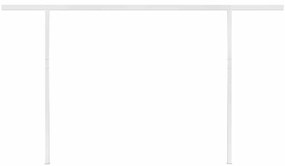 Toldo retrátil automático com postes 4,5x3 m antracite