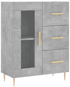Armário alto 69,5x34x180 cm derivados de madeira cinza cimento