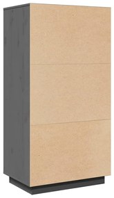 Aparador alto 60x40x116,5 cm pinho maciço cinzento