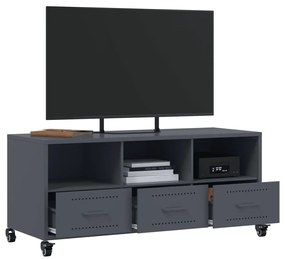 Móvel de TV 100,5x39x43,5 cm aço antracite