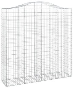 Cestos gabião arqueados 6pcs 200x50x200/220cm ferro galvanizado