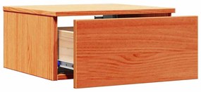 Mesa de Cabeceira Montada na Parede 2 pcs Castanho-mel
