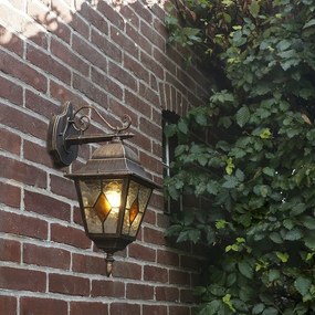 Candeeiro de Parede Exterior Inteligente Vintage Bronze c/ Wifi A60 - Antigua