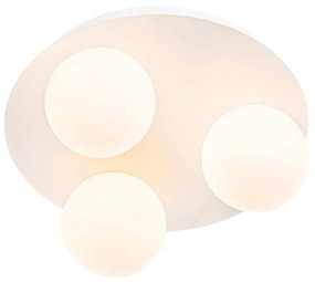 Candeeiro de teto moderno para casa de banho branco 3 luzes - Cederic