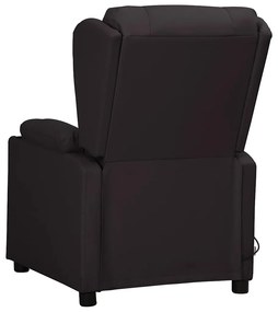 Poltrona de massagens couro artificial preto