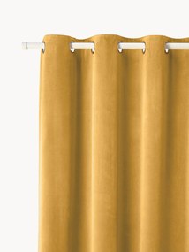 Cortinas em veludo com ilhós Rush, conjunto de 2