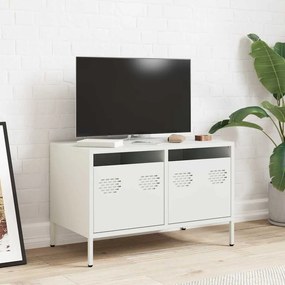 Móvel de TV 68x39x43,5 cm aço laminado a frio branco