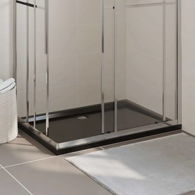 Base de chuveiro retangular 80x120 cm ABS preto