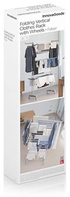 Estendal Dobrável Vertical com Rodas Folver InnovaGoods 24 Barras