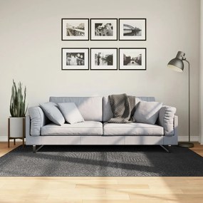 vidaXL Tapete de pelo curto IZA visual escandinavo 140x200cm antracite