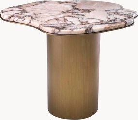 Mesa de apoio com forma orgânica e tampo de mármore Shapiro