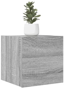 Móvel de TV de parede 30,5x30x30 cm cinzento sonoma