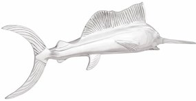 Peixe-Lanterna VidaXL Montado na Parede Prateado 91x8x26 cm em Alumínio