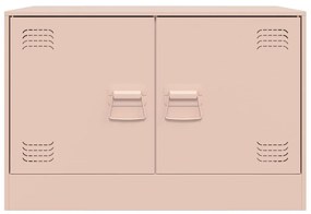 Móveis de TV 2 pcs 67x39x44 cm aço rosa