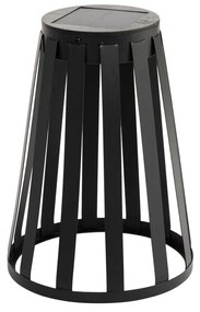 Candeeiro de mesa de exterior preto c/ LED regulável 3 níveis solar e carregável - Penny