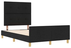 Cama vidaXL Preta 120x200 cm em Tecido