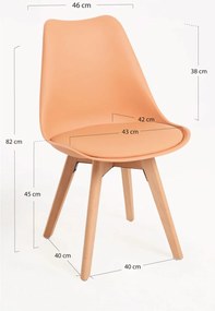 Cadeira Synk Basic - Laranja claro