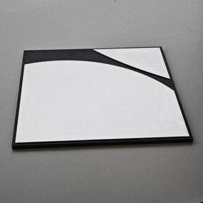 Espelho Abstract – Preto – 70 x 70 cm