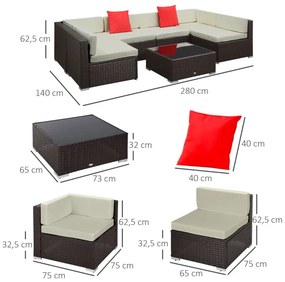 Conjunto Lounge Miami em Vime - Design Natura