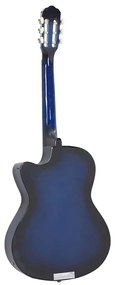 12 pcs conjunto de guitarra com equalizador e 6 cordas azul