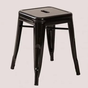 Banqueta Baixa De Aço Lix Preto - Sklum