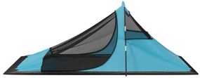 Tenda de campismo 317x240x100 cm azul