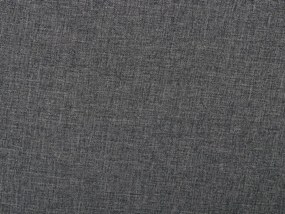 Cama de casal em tecido cinzento 180 x 200 cm ALBI Beliani